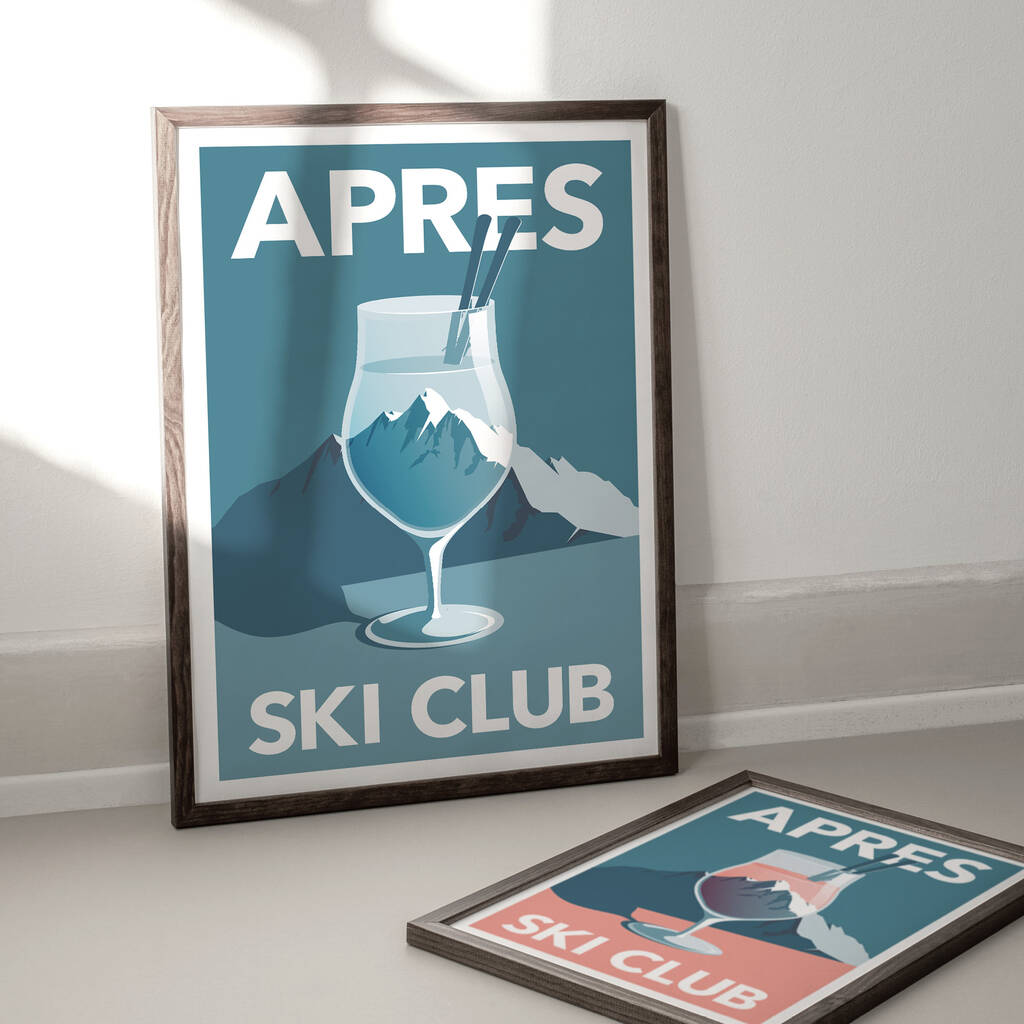 Personalised Apres Ski Poster By Rocket Jack