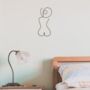 'The Cheeky One' Minimalist Wire Wall Art, thumbnail 2 of 4