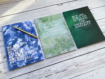 Empowering Feminist Literary Quote A5 Notebook Set, 2 of 5