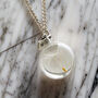 Round Dandelion Pendant Wish Charm Necklace Gift, thumbnail 2 of 4