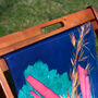 Stylish Canvas Deckchair Vibrant Colourful Botanics, thumbnail 5 of 8
