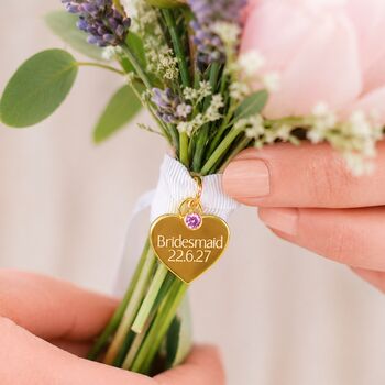 Personalised Wedding Bouquet Keepsake Charm, 6 of 10