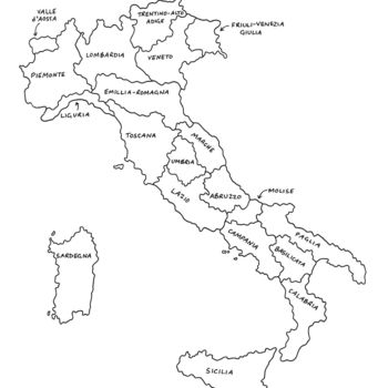 Personalised Map Of Italy Print, 7 of 7