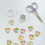 Heart Earrings With Colourful Gypsophila Flowers, thumbnail 9 of 11