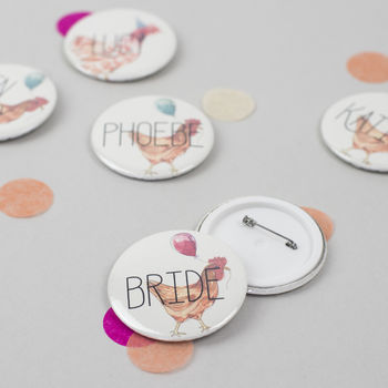 Party Hens Fun Personalised Hen Party Badges, 2 of 3