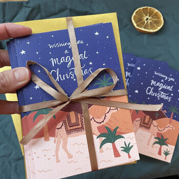 Magical Desert Christmas Card Bundle Four Cards, 4 of 4