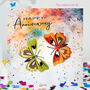 Anniversary Butterfly Two Butterflies Card, thumbnail 1 of 12