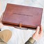 Personalised Leather Cufflink Box Large, thumbnail 9 of 11