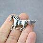 Sterling Silver Horse Brooch, thumbnail 2 of 10