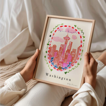 Space Needle, Seattle Travel Art Print, 6 of 7