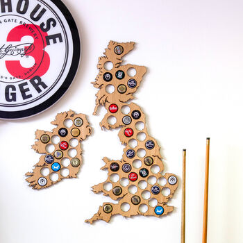 Beer Bottle Cap UK And Ireland Map, 2 of 4