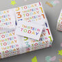 13th Birthday Wrapping Paper Set, thumbnail 1 of 6