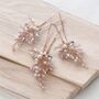 Pink Bridal Hair Pin Set, thumbnail 1 of 4