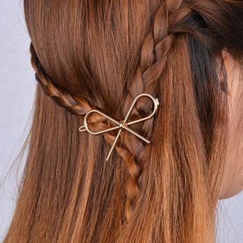 Gold Or Silver Bow Hair Clip, 3 of 7