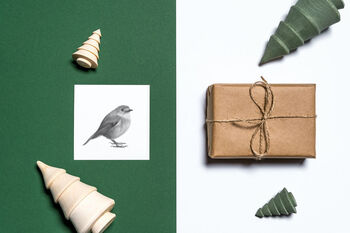 Atlas The Robin Luxury Blank Greeting Card And Envelope, 3 of 4