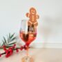 Six X Gingerbread Man Christmas Drinks Toppers, Festive Cocktails, Mulled Wine, Christmas Drinks Decorations, thumbnail 1 of 7