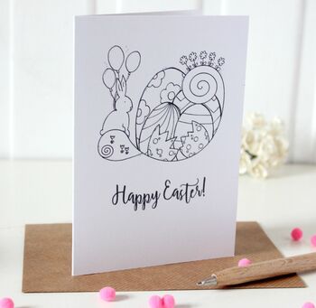 Personalised Illustrated Happy Easter Card, 5 of 5