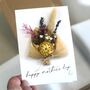 Mothers Day Everlasting Dried Flower Bouquet Card, thumbnail 8 of 12