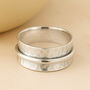 Personalised Wide Sterling Silver Spinner Ring, thumbnail 1 of 10