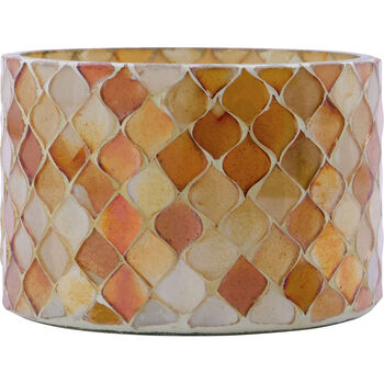 Noori Pineapple Mosaic Glass Tealight, 3 of 4