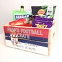 Personalised England Flag Snack Crate Father's Day Gift, thumbnail 4 of 5