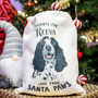 Hand Drawn Dog Christmas Present Sack Personalised, thumbnail 6 of 9