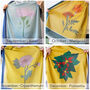 Personalised Eco Birth Flower Scarf, thumbnail 7 of 12
