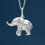 Sterling Silver Baby Elephant Necklace, thumbnail 1 of 11