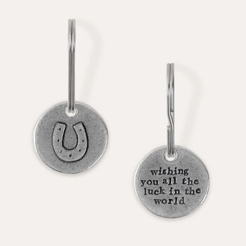 ‘All The Luck’ Horseshoe Keyring, 2 of 5