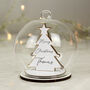 Personalised Wooden Christmas Tree Glass Bauble, thumbnail 2 of 4