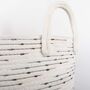 Large Cotton Rope Storage Basket Polka Dot Pattern, thumbnail 2 of 4