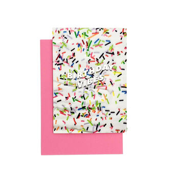 'Birthday Vibes' Greetings Card, 2 of 3