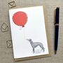 Personalised Whippet Birthday Card, thumbnail 1 of 6