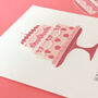 Bake Off Style 3D Birthday Cake Showstopper Card, thumbnail 8 of 9