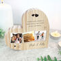 Personalised Couples Photo Wooden Freestanding Heart, thumbnail 3 of 7