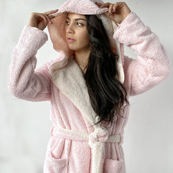Personalised Reversible Hooded Dressing Gown, 3 of 4