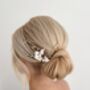 Snowdrop Bridal Hairpins, thumbnail 2 of 5