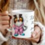Personalised Border Collie Morning Coffee Pet Gift Mug, thumbnail 1 of 2