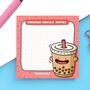 Bubble Tea Sticky Notes | Cute Stationery, thumbnail 2 of 5