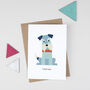 Schnauzer Dog Valentines Card 'I Woof You', thumbnail 3 of 5