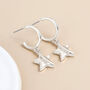 Silver Plated Heart And Hoop Earrings, thumbnail 6 of 7