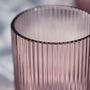 Palermo Set Of Four Amethyst Ribbed Tumblers, thumbnail 4 of 5