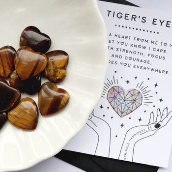 Tigers Eye Polished Heart For Confidence And Courage, 2 of 3