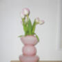 Pink Tulip Glass Flower Vase, thumbnail 5 of 5