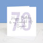 Wife 70th Birthday Card, thumbnail 3 of 5