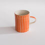 Musango Sgrafitto Stripe Demi Mug, thumbnail 7 of 11