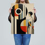 Bauhaus Beauty Stylish Abstract Modern Wall Art Print, thumbnail 2 of 6