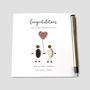 Personalised Wedding Day Card Little People, thumbnail 3 of 3