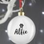 Dog Paws Bauble, thumbnail 2 of 3