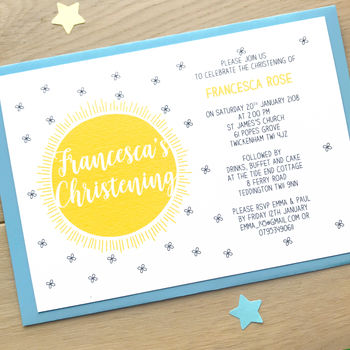Personalised Christening Or Naming Day Invitations, 3 of 4